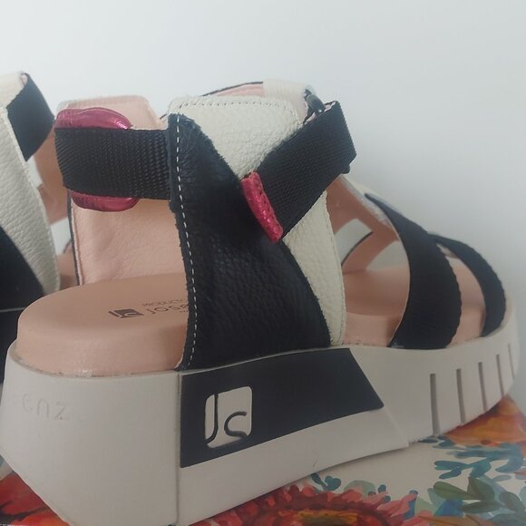 Jose Saenz 4201 Leather Platform Sandals - Size 39 (US 8.5) - Picture 10 of 14